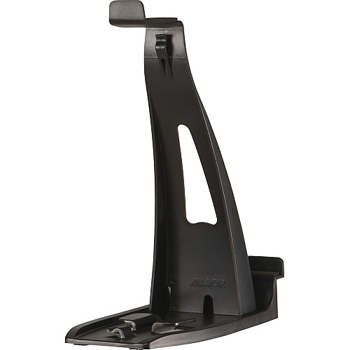 Allsop Headset Hangout, Universal Headphone Stand & Tablet Holder - 9.5" x 3.5" x 8" x - 1 Each - Black - Cable Management, Adjustable, Multiple Viewing Angle (31661)