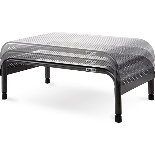Allsop Metal Art Ergo 3 Adjustable Height Monitor Stand 15-Inch Wide Platform - 35 lb Load Capacity - 8" Height x 18" Width x 10" Depth - Powder Coated - Metal (31630)