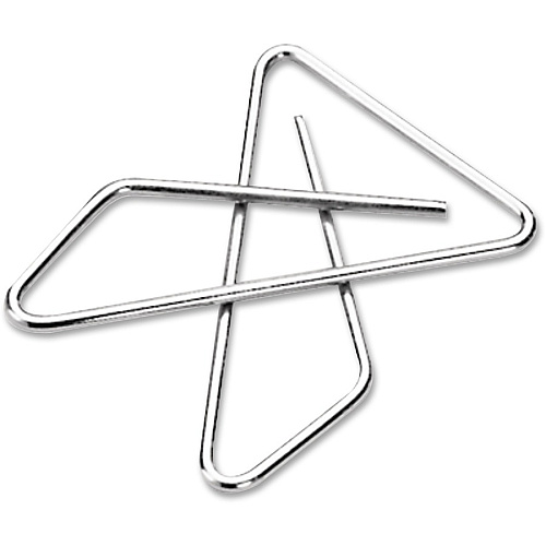 ACCO Ideal Clamps No. 2 - 100 Sheet Capacity - for Office, Home, School, Document, Paper - Sturdy, Tear Resistant, Bend Resistant, Flex Resistant - Silver - 150 / Pack (72643)