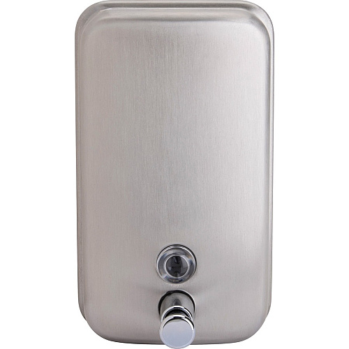 Genuine Joe Liquid/Lotion Soap Dispenser Manual - 31.50 fl oz Capacity - Corrosion Resistant, Wall Mountable, Rust Proof - Stainless Steel - 24 / Carton (GJO02201CT)