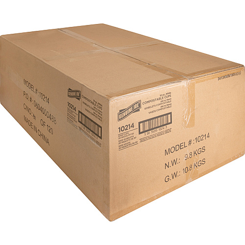 Genuine Joe 10 oz Eco-friendly Paper Cups 10 fl oz - White - Paper - Coffee, Tea, Hot Chocolate - 50/Pack - 20 / Carton (GJO10214CT)