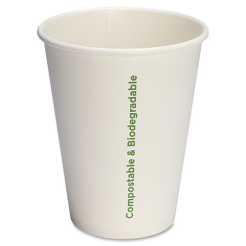 Genuine Joe 12 oz Eco-friendly Paper Cups 12 fl oz - White - Paper - 50/Pack - 20 / Carton (GJO10215CT)