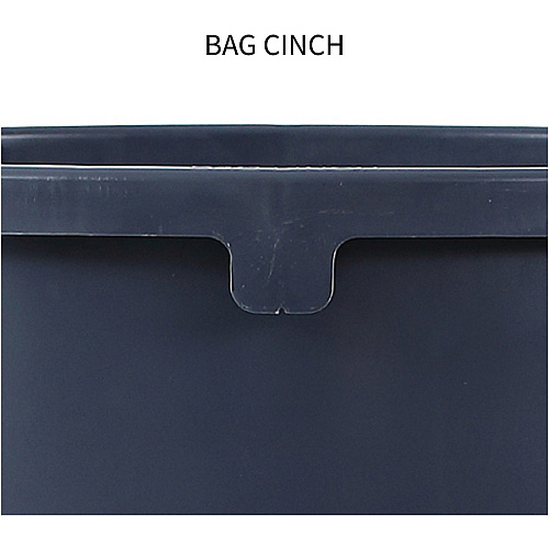 Genuine Joe 44-gallon Heavy-duty Trash Container 44 gal Capacity - Heavy Duty, Handle - 24" Height x 31.5" Width x 24" Depth - Gray - 4 / Carton (GJO11581CT)