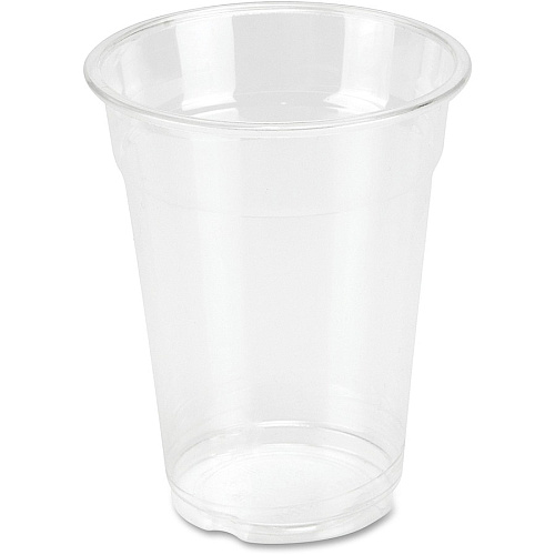 Genuine Joe 9 oz Clear Plastic Cups 9 fl oz - Clear - Plastic - Cold Drink, Beverage - 50/Pack - 20 / Carton (GJO58233CT)