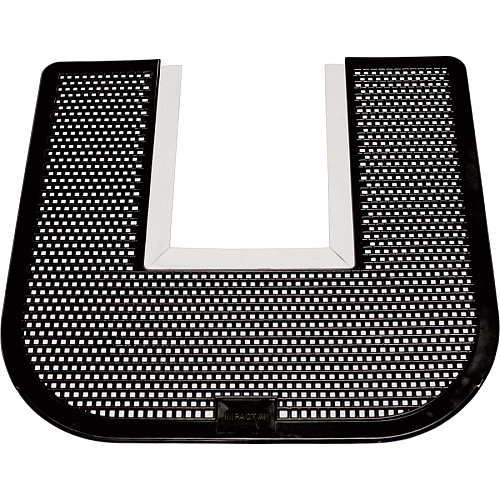 Genuine Joe Deodorizing Commode Mat Restroom - Black - 6 / Carton (GJO58331CT)