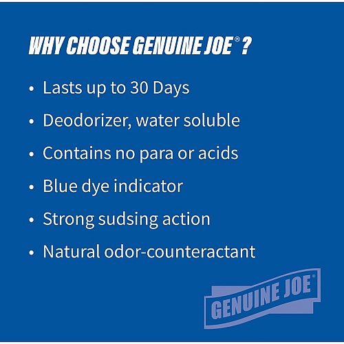 Genuine Joe Non-para Green Apple Scent Urinal Screen Lasts upto 30 Days - Non-para Deodorizer, Odor Neutralizer, Acid-free, Water Soluble - 72 / Carton - Blue (GJO58335CT)