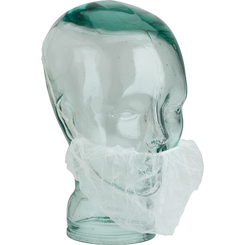 Genuine Joe Beard Cap Recommended for: Laboratory, Food Processing - White - Breathable, Comfortable - 100/Bag - 10 / Carton (GJO85128CT)