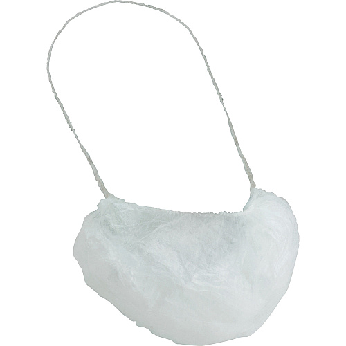 Genuine Joe Beard Cap Recommended for: Laboratory, Food Processing - White - Breathable, Comfortable - 100/Bag - 10 / Carton (GJO85128CT)