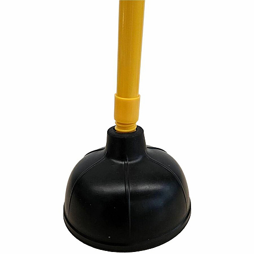 Genuine Joe Value Plus Plunger 5.75" Cup Diameter - 23" Length - Yellow - Drain, Toilet, Pipe (GJO85130CT)