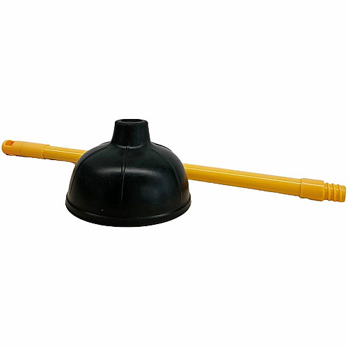 Genuine Joe Value Plus Plunger 5.75" Cup Diameter - 23" Length - Yellow - Drain, Toilet, Pipe (GJO85130CT)