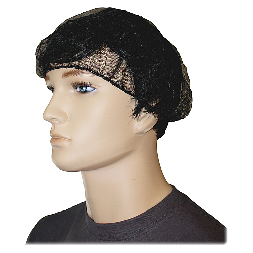 Genuine Joe Black Nylon Hair Net Recommended for: Food Handling, Food Processing - Large - 21" Stretched Diameter - Contaminant Protection - Nylon - Black - Lightweight, Comfortable, Durable, Tear Resistant - 100/Pack - 10 / Carton (GJO85135CT)