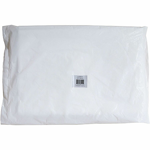 Genuine Joe 50" Disposable Poly Apron White - Polyethylene, Polyethylene - 100/Pack - 10 / Carton (GJO85141CT)