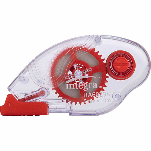 Integra Correction Tape - 2 Dispensers/PK Holds Total 1 Tape(s) - White - 2 / Pack (60238)