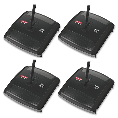 Rubbermaid Commercial Brushless Mechanical Sweeper 7.50" Brush Face - Black - 1 Each (421588BK)