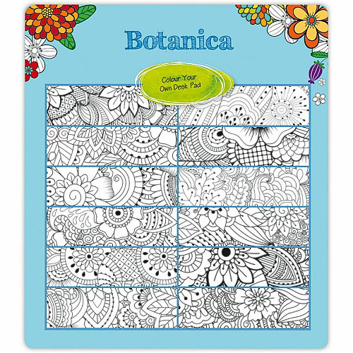 Blueline DoodlePlan Compact Desk Pad - Botanica (C2917001)