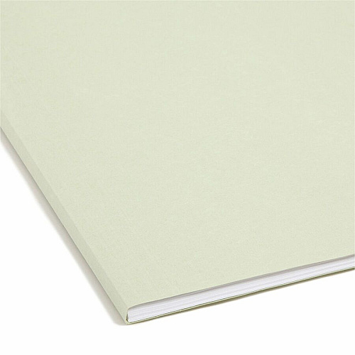 Smead FasTab 1/3 Tab Cut Letter Recycled Fastener Folder 8 1/2" x 11" - 2 Fastener(s) - Top Tab Location - Assorted Tab Position - 11 pt. - Moss - 10% Recycled - 18 / Box (65120)