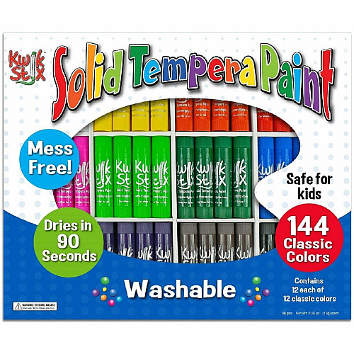 The Pencil Grip Kwik Stix 144-Piece Tempera Paint Sticks 144 Color(s) - Assorted - 144 / Box (644)