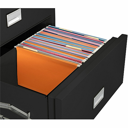 Phoenix World Class Lateral File - 2-Drawer 31" Width x 23.6" Depth x 28.8" Height - 2 x Drawer(s) for File - Lateral - Fire Resistant, Explosion Resistant, Impact Resistant, Security Lock - Black - 1 Each (LAT2W31B)
