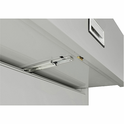 Phoenix World Class Lateral File - 2-Drawer 31" Width x 23.6" Depth x 28.8" Height - 2 x Drawer(s) for File - Lateral - Fire Resistant, Explosion Resistant, Impact Resistant, Security Lock - Light Gray - 1 Each (LAT2W31LG)