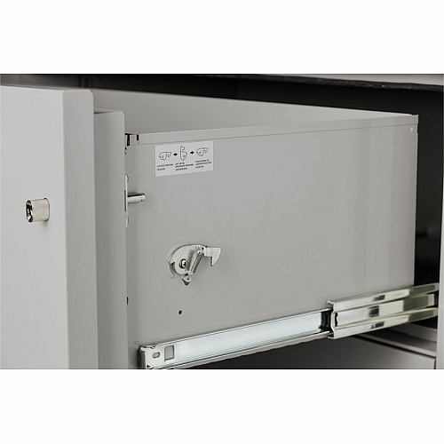 Phoenix World Class Lateral File - 2-Drawer 31" Width x 23.6" Depth x 28.8" Height - 2 x Drawer(s) for File - Lateral - Fire Resistant, Explosion Resistant, Impact Resistant, Security Lock - Light Gray - 1 Each (LAT2W31LG)