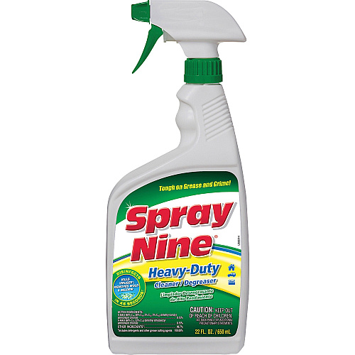Spray Nine Heavy-Duty Cleaner/Degreaser w/Disinfectant For Multi Surface - 22 fl oz (0.7 quart) - Recommended For: Soil Remover - Disinfectant - Clear Bottle - 12 / Carton (26825CT)