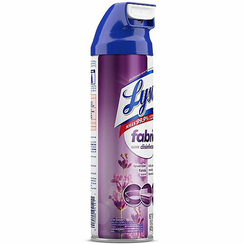 Lysol Fabric Disinfectant Spray 15 fl oz (0.5 quart) - Lavender Fields Scent - Virucidal, Soft, Deodorize - Clear - 1 Each (94121)