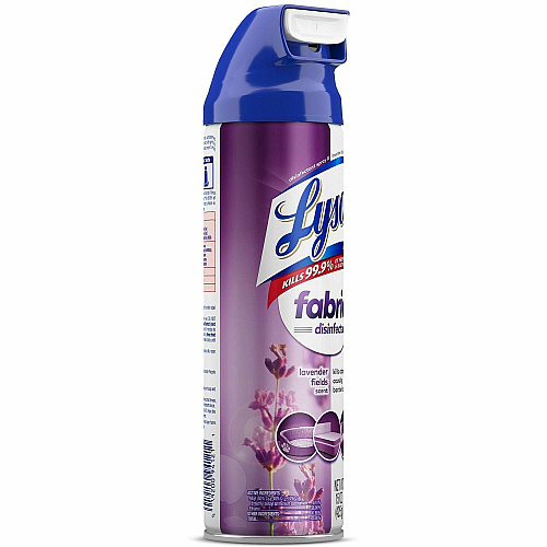 Lysol Fabric Disinfectant Spray 15 fl oz (0.5 quart) - Lavender Fields Scent - Virucidal, Soft, Deodorize - Clear - 1 Each (94121)