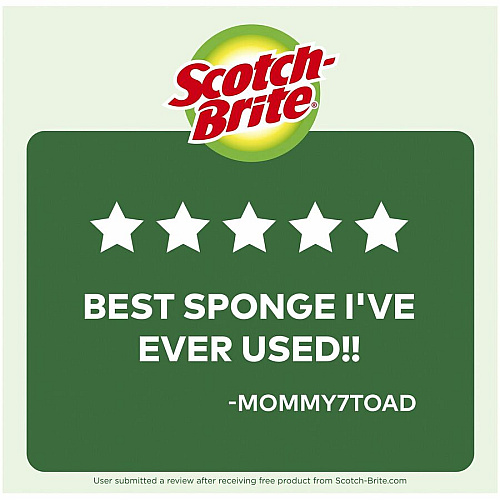 Scotch-Brite Heavy-Duty Scrub Sponges 2.8" Height x 4.5" Width x 0.6" Depth - 6/Pack - 6 / Carton - Green, Yellow (426CT)