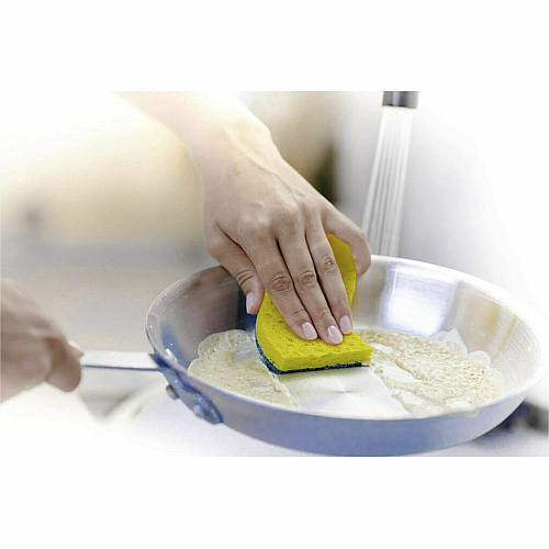 Scotch-Brite Heavy-Duty Scrub Sponges 2.8" Height x 4.5" Width x 0.6" Depth - 6/Pack - 6 / Carton - Green, Yellow (426CT)