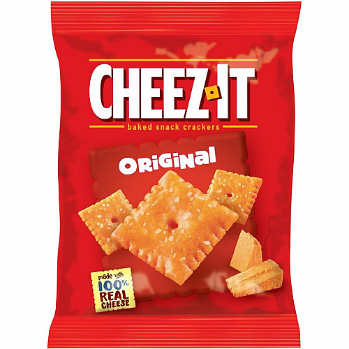 Cheez-It&reg Original Crackers Low Fat - Cheese - 1 Serving Pouch - 1.50 oz Bag - 45 / Carton (10201)