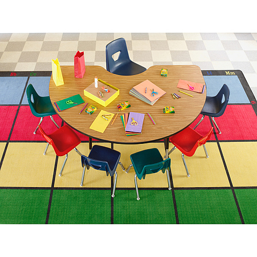 Lorell Activity Table Height-Adjustable Leg Kit - 22" to 30"H 30" Length x 1.12" Diameter - Black, Chrome - 4 / Carton (LLR99899)