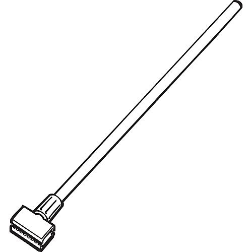 Rubbermaid Commercial Gripper 60" Vinyl/Aluminum Wet Mop Handle 60" Length - Yellow - Vinyl, Aluminum, Plastic - 12 / Carton (H236000000CT)