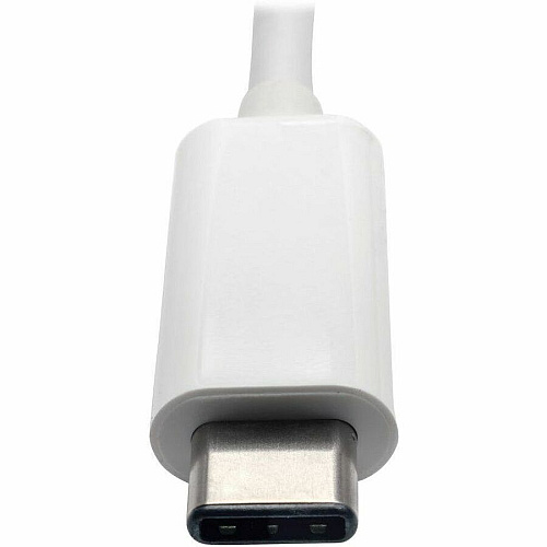 Eaton Tripp Lite Series 3-Port USB-C Hub - USB 3.x (5Gpbs) Hub Ports, Gigabit Ethernet, 60W PD Charging, White USB 3.1 Type C - External - 4 USB Port(s) - 1 Network (RJ-45) Port(s) - 3 USB 3.0 Port(s) - PC, ChromeOS, Mac (U4600033AGC)