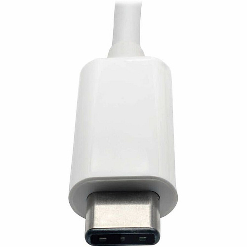 Eaton Tripp Lite Series USB-C to VGA Adapter with USB 3.x (5Gbps) Hub Ports and 60W PD Charging, White USB 3.1 Type C - 1 x VGA - 1 Each (U44406NVUC)