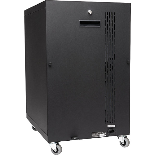 Kensington AC12 Security Charging Cabinet - Universal Device 4 Casters - 16.50" Width x 23.20" Depth x 28.10" Height - Black - For 12 Devices - 1 Each (64415)