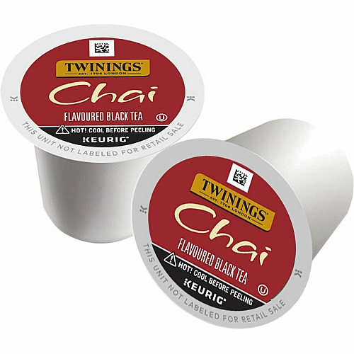 Twinings of London Chai Flavoured Black Tea K-Cup Black Tea - 24 / Box (09954)