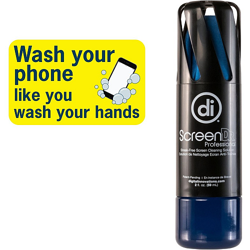 Digital Innovations ScreenDr 2oz. Screen Cleaning Kit For MP3 Player, Smartphone, Tablet, Display Screen, Electronic Equipment - 2 fl oz - Abrasion-free, Streak-free - MicroFiber - 1 Each (4111100)