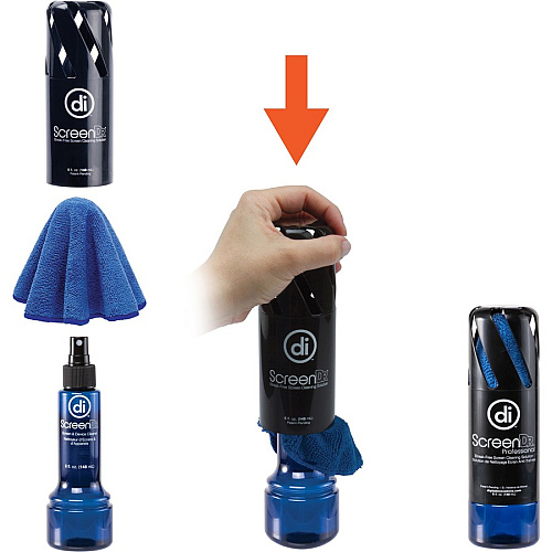 Digital Innovations ScreenDr 5oz. Screen Cleaning Kit For Display Screen - 5 oz - Ammonia-free, Streak-free, Eco-friendly, Non-abrasive - Black - 1 Each (4111200)
