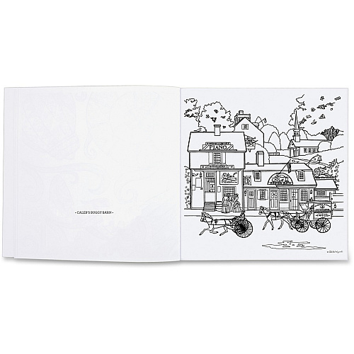 Mead Americana Adult Coloring Book Printed Book 46 Pages - Book (54014)