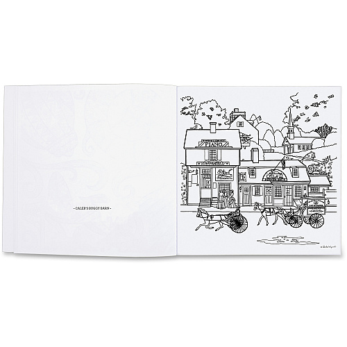 Mead Americana Adult Coloring Book Printed Book 46 Pages - Book (54014)