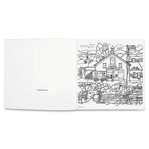 Mead Americana Adult Coloring Book Printed Book 46 Pages - Book (54014)