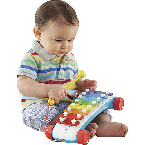 Fisher-Price Classic Xylophone Fun, Music - Creativity, Sensory, Fine Motor, Eye-hand Coordination Skill Learning - Infant (CMY09)