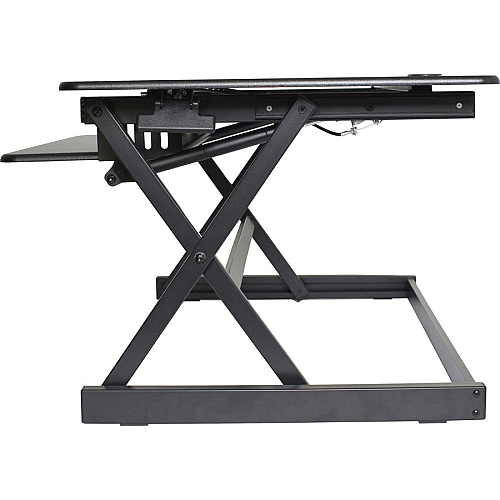 Lorell Deluxe Adjustable Desk Riser 20" Height x 38" Width x 24" Depth - Desktop - Black (LLR99759)