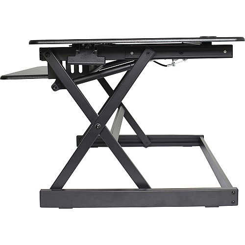 Lorell Deluxe Adjustable Desk Riser 20" Height x 38" Width x 24" Depth - Desktop - Black (LLR99759)