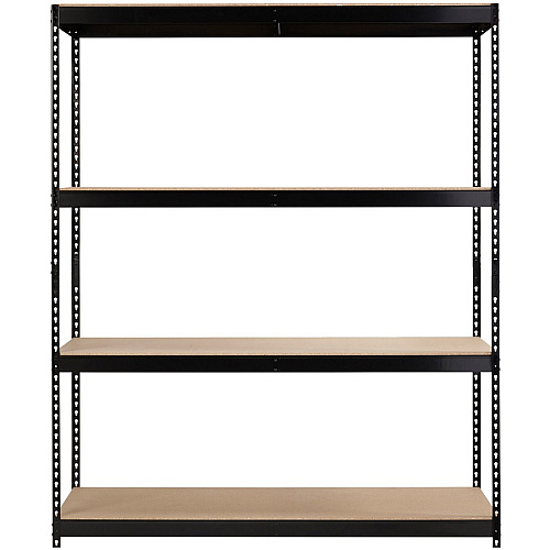 Lorell Archival Shelving 80 x Box - 4 Compartment(s) - 84" Height x 69" Width x 33" Depth - 28% Recycled - Black - Steel, Particleboard - 1 Each (LLR99839)