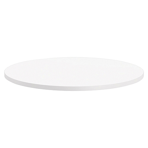 Lorell Hospitality Collection Tabletop High Pressure Laminate (HPL) Round, White Top - 1.25" Table Top Thickness x 36" Table Top Diameter - Assembly Required - Thermofused Laminate (TFL), Particleboard Top Material - 1 Each (LLR99856)