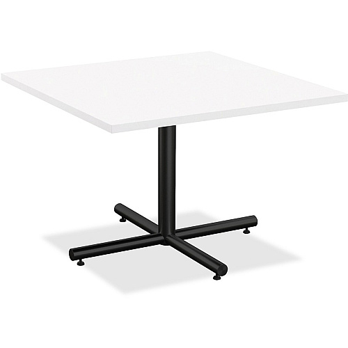 Lorell Hospitality Collection Tabletop High Pressure Laminate (HPL) Square, White Top - 36" Table Top Width x 36" Table Top Depth x 1" Table Top Thickness - Assembly Required - Thermofused Laminate (TFL), Particleboard Top Material - 1 Each (LLR99858)