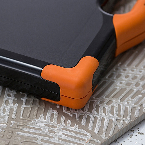 Officemate Carry-All Clipboard Storage Box Storage for Tablet, Notebook - 8 1/2" x 11" , 8 1/2" x 14" Sheet Size - Black, Orange - 1 Each (83326)