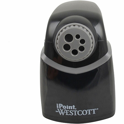 Westcott iPoint Heavy-Duty School Sharpener Helical - 7.8" Height x 5.8" Width - Gray, Black - 1 Each (16681)