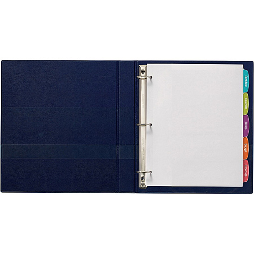 Avery&reg; Big Tab Printable White Label Dividers 20 x Divider(s) - 100 Tab(s) - 5 - 5 Tab(s)/Set - 8.5" Divider Width x 11" Divider Length - 3 Hole Punched - White Paper Divider - White Paper Tab(s) - 20% - Hole-punched, Printable, Easy Peel, Rei (14434)